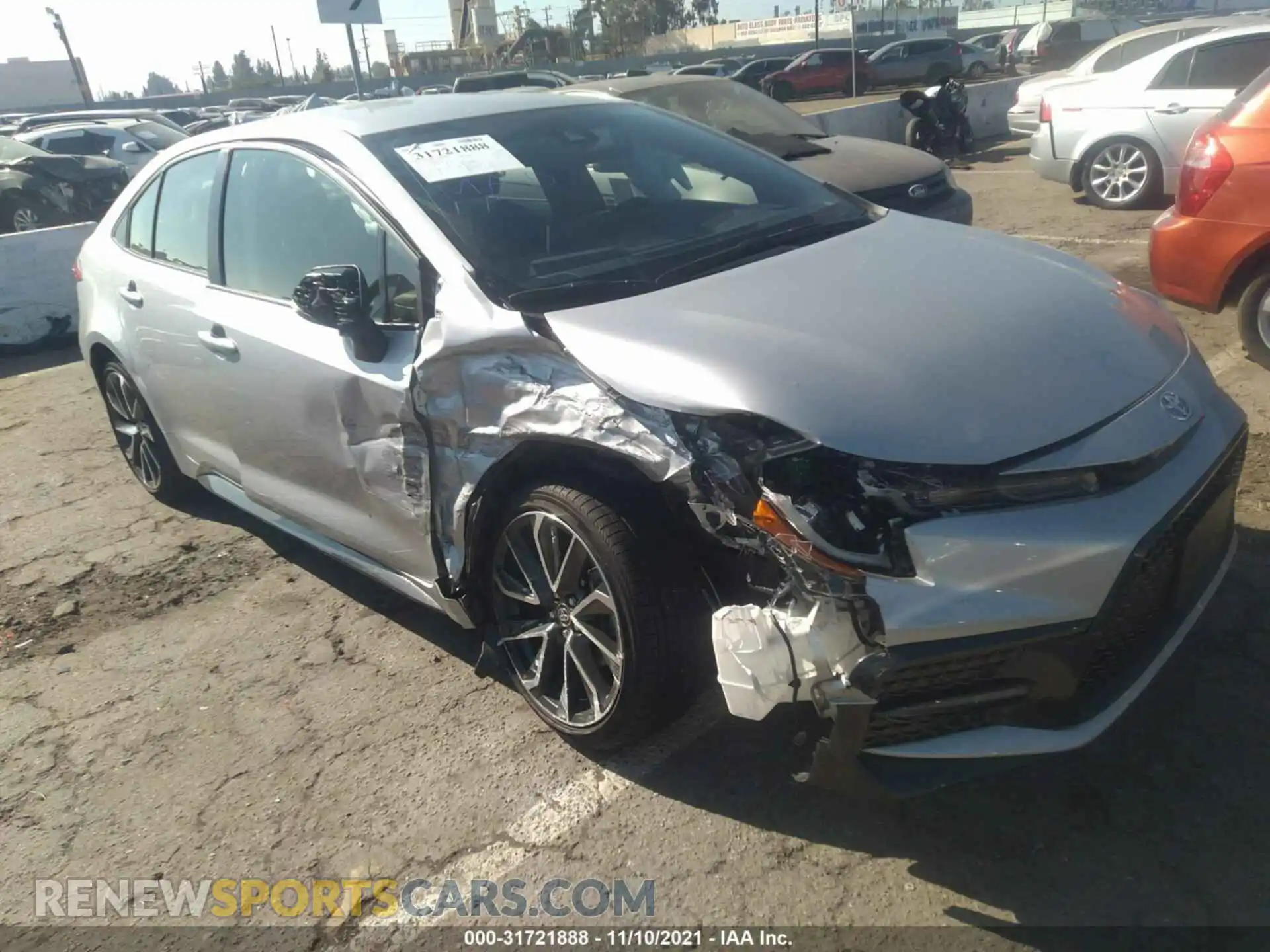 1 fotografías del automóvil dañado JTDS4MCE9MJ077882 TOYOTA COROLLA 2021