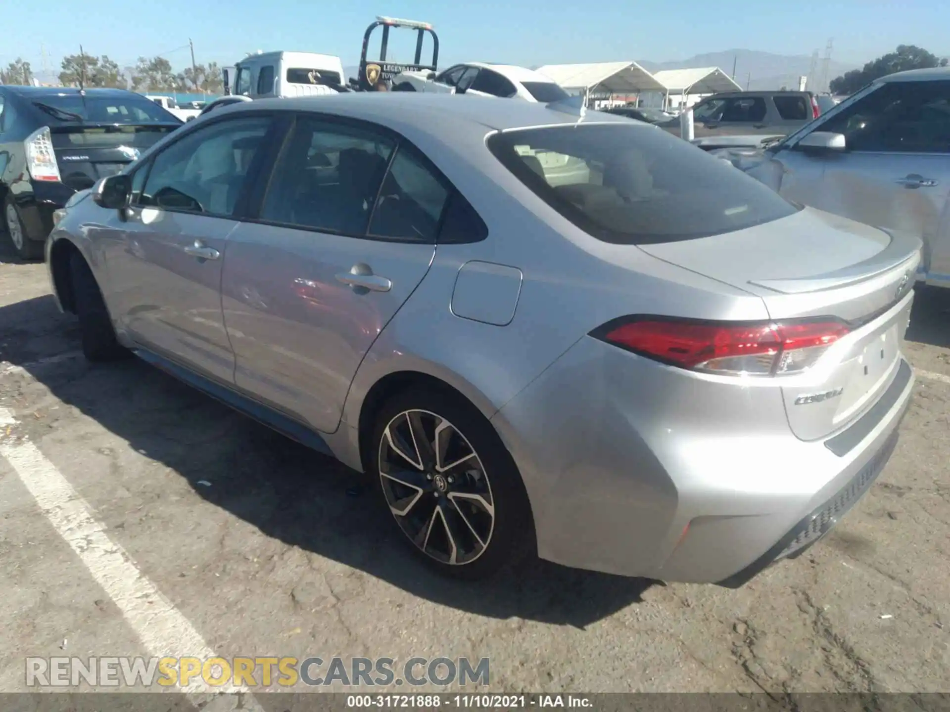 3 fotografías del automóvil dañado JTDS4MCE9MJ077882 TOYOTA COROLLA 2021