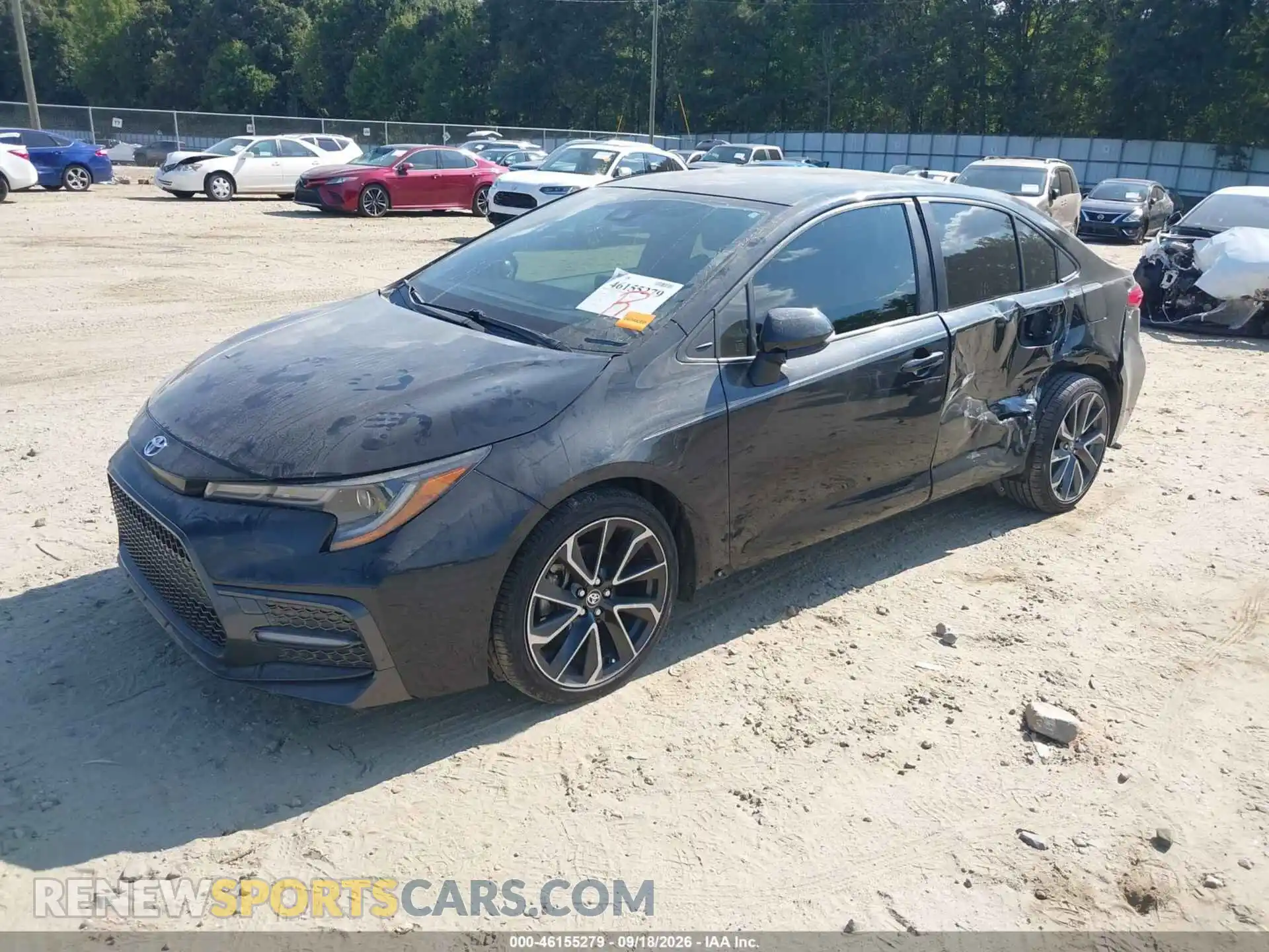 2 fotografías del automóvil dañado JTDS4MCEXMJ055681 TOYOTA COROLLA 2021