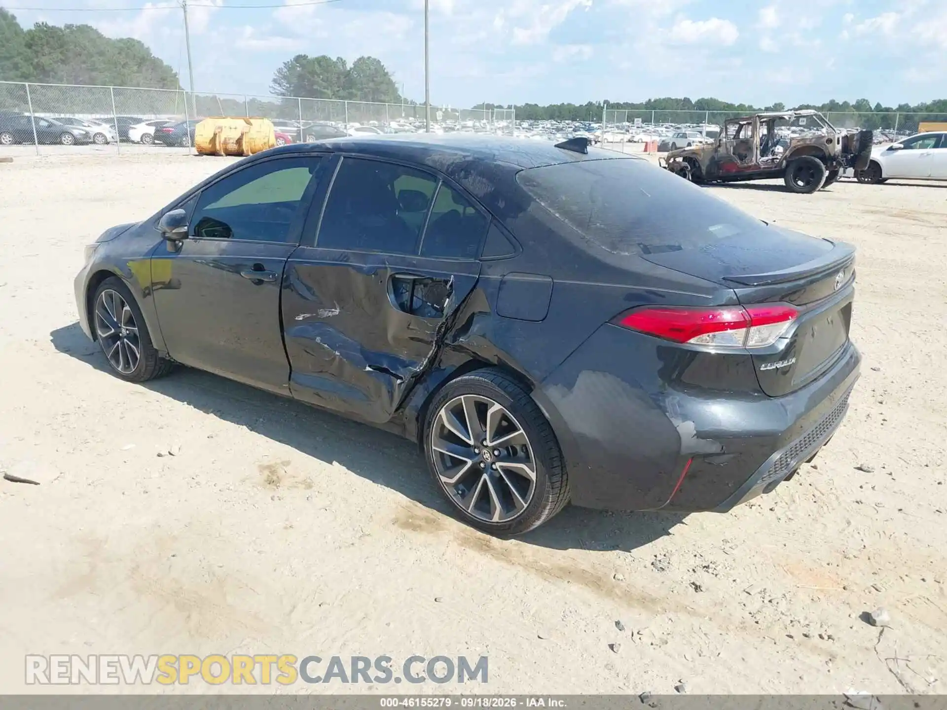 3 fotografías del automóvil dañado JTDS4MCEXMJ055681 TOYOTA COROLLA 2021