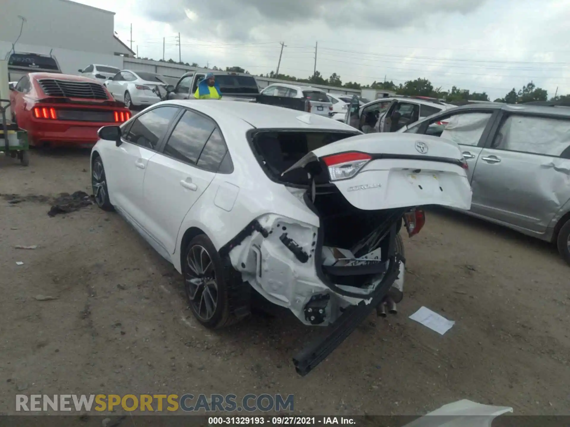 3 Photograph of a damaged car JTDS4MCEXMJ056619 TOYOTA COROLLA 2021