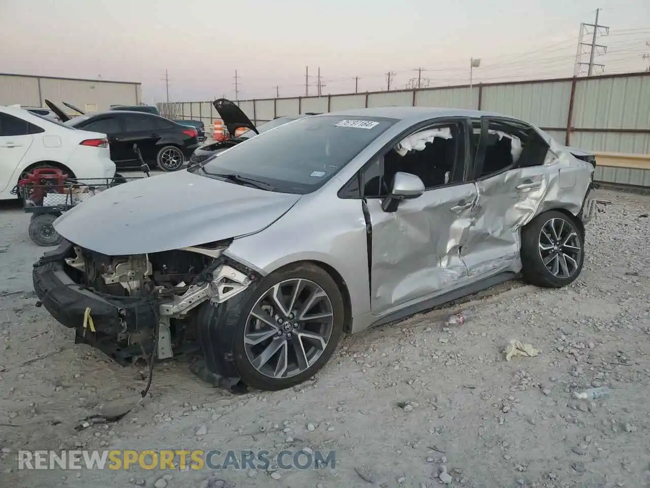 1 Photograph of a damaged car JTDS4MCEXMJ059858 TOYOTA COROLLA 2021
