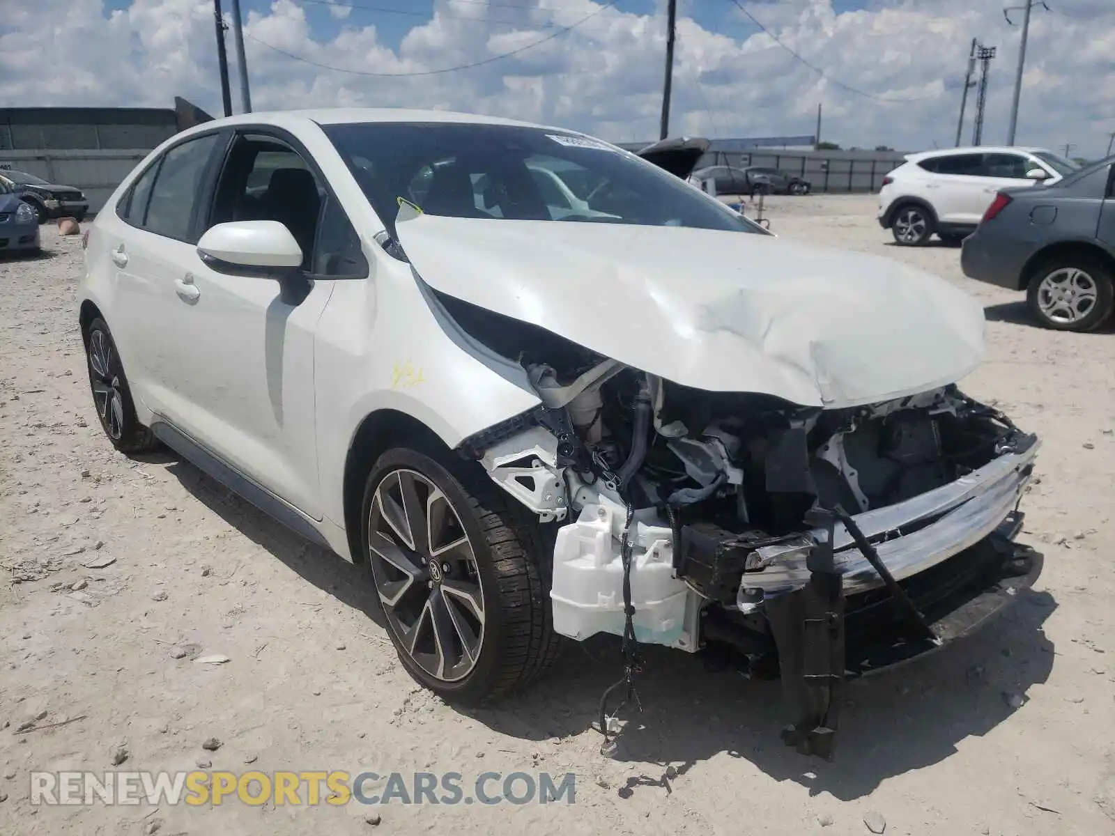 1 Photograph of a damaged car JTDS4MCEXMJ061500 TOYOTA COROLLA 2021