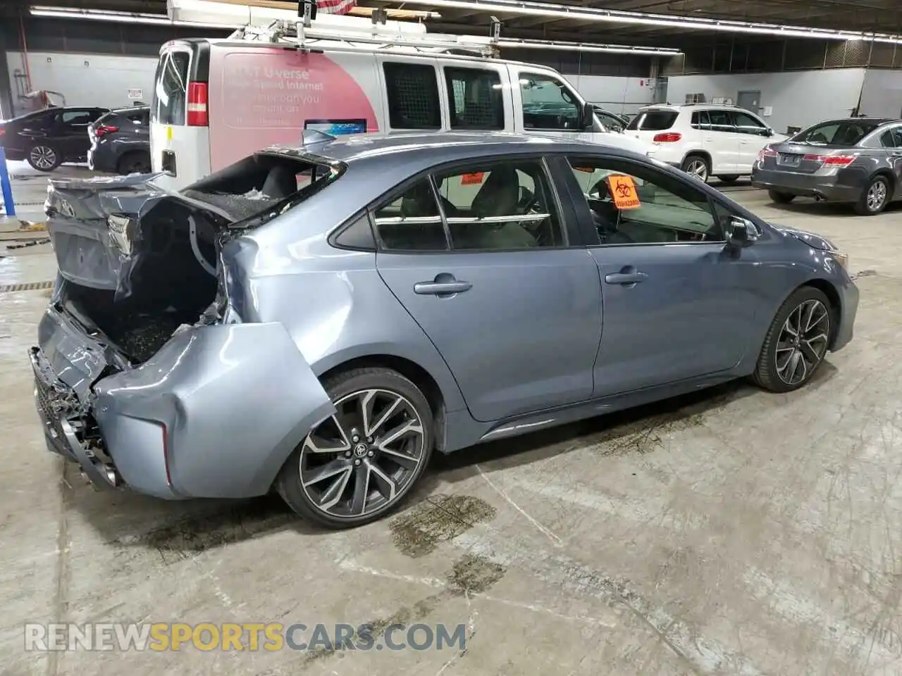 3 Photograph of a damaged car JTDS4MCEXMJ063649 TOYOTA COROLLA 2021