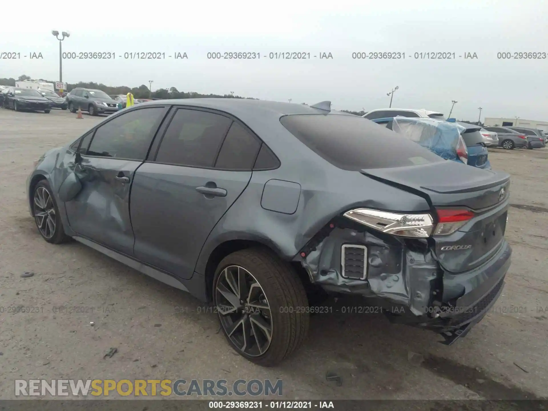 3 Photograph of a damaged car JTDS4MCEXMJ064848 TOYOTA COROLLA 2021