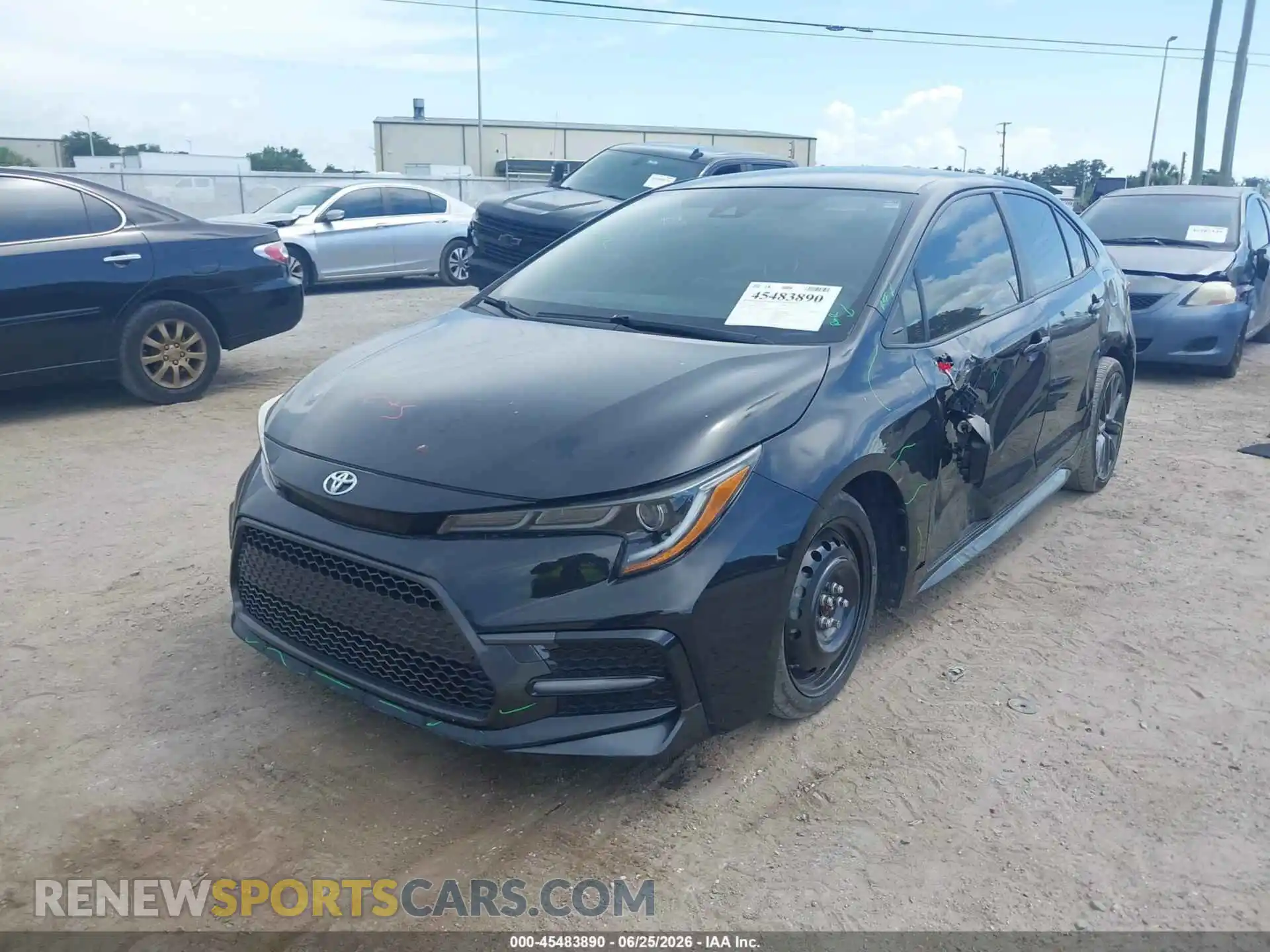 2 Photograph of a damaged car JTDS4MCEXMJ070164 TOYOTA COROLLA 2021
