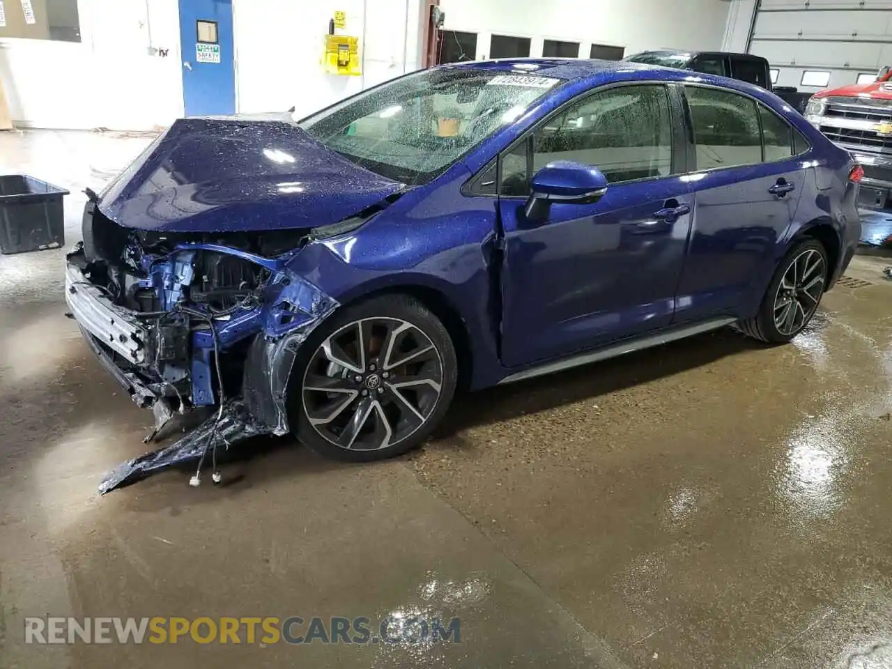 1 Photograph of a damaged car JTDS4MCEXMJ071833 TOYOTA COROLLA 2021