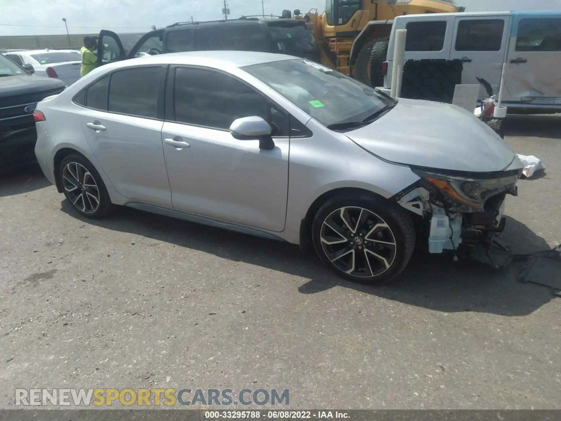 1 Photograph of a damaged car JTDS4MCEXMJ075588 TOYOTA COROLLA 2021