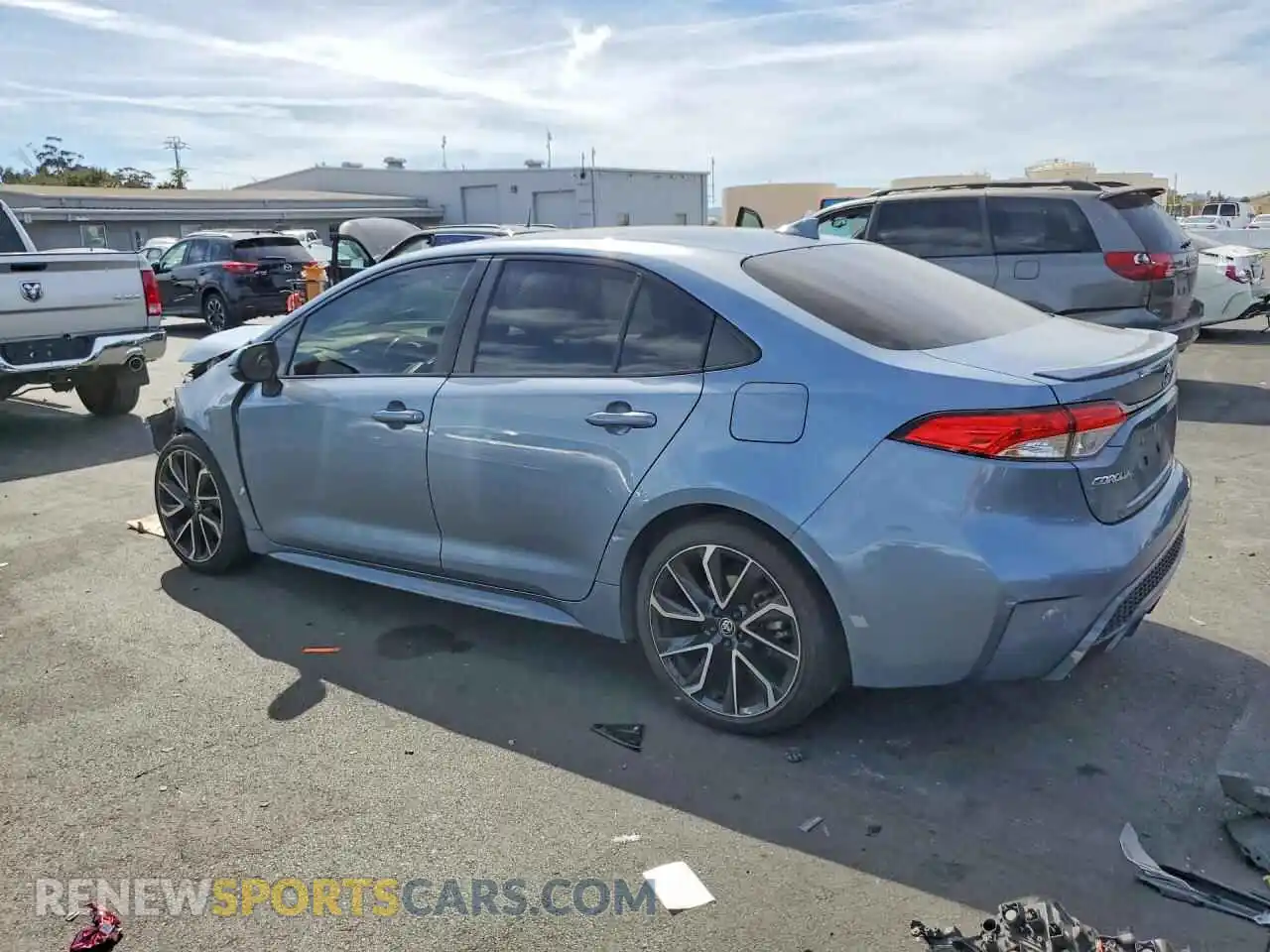 2 fotografías del automóvil dañado JTDS4MCEXMJ079317 TOYOTA COROLLA 2021
