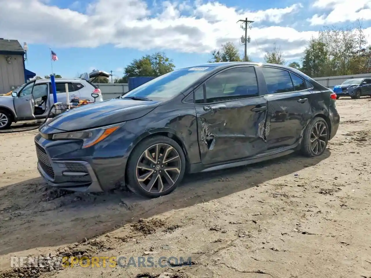 1 Photograph of a damaged car JTDS4MCEXMJ080256 TOYOTA COROLLA 2021