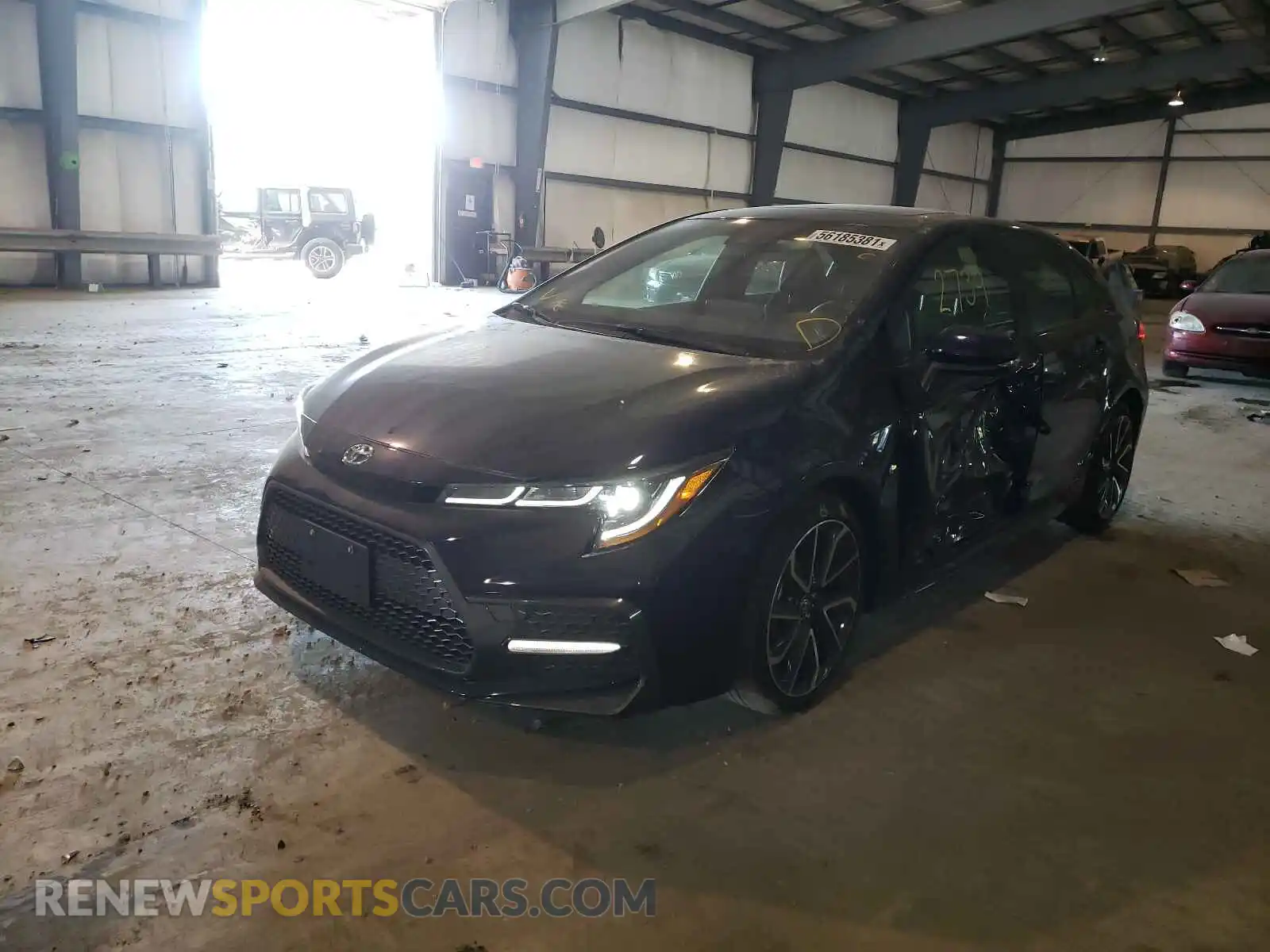 2 Photograph of a damaged car JTDT4MCE0MJ064734 TOYOTA COROLLA 2021