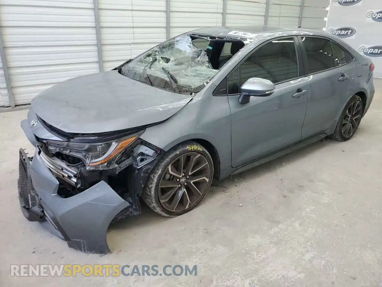 1 Photograph of a damaged car JTDT4MCE2MJ058921 TOYOTA COROLLA 2021