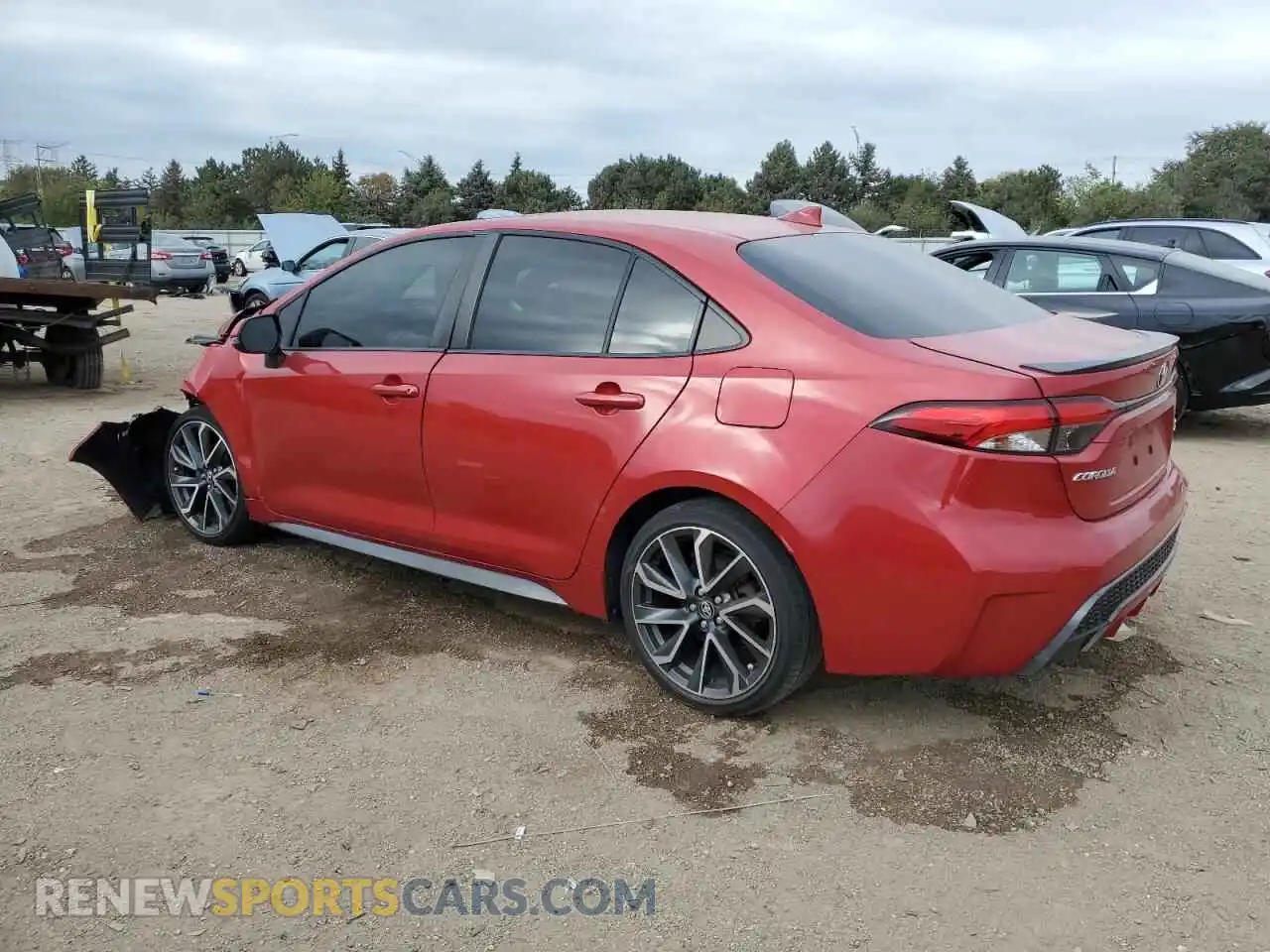 2 Photograph of a damaged car JTDT4MCE3MJ062704 TOYOTA COROLLA 2021
