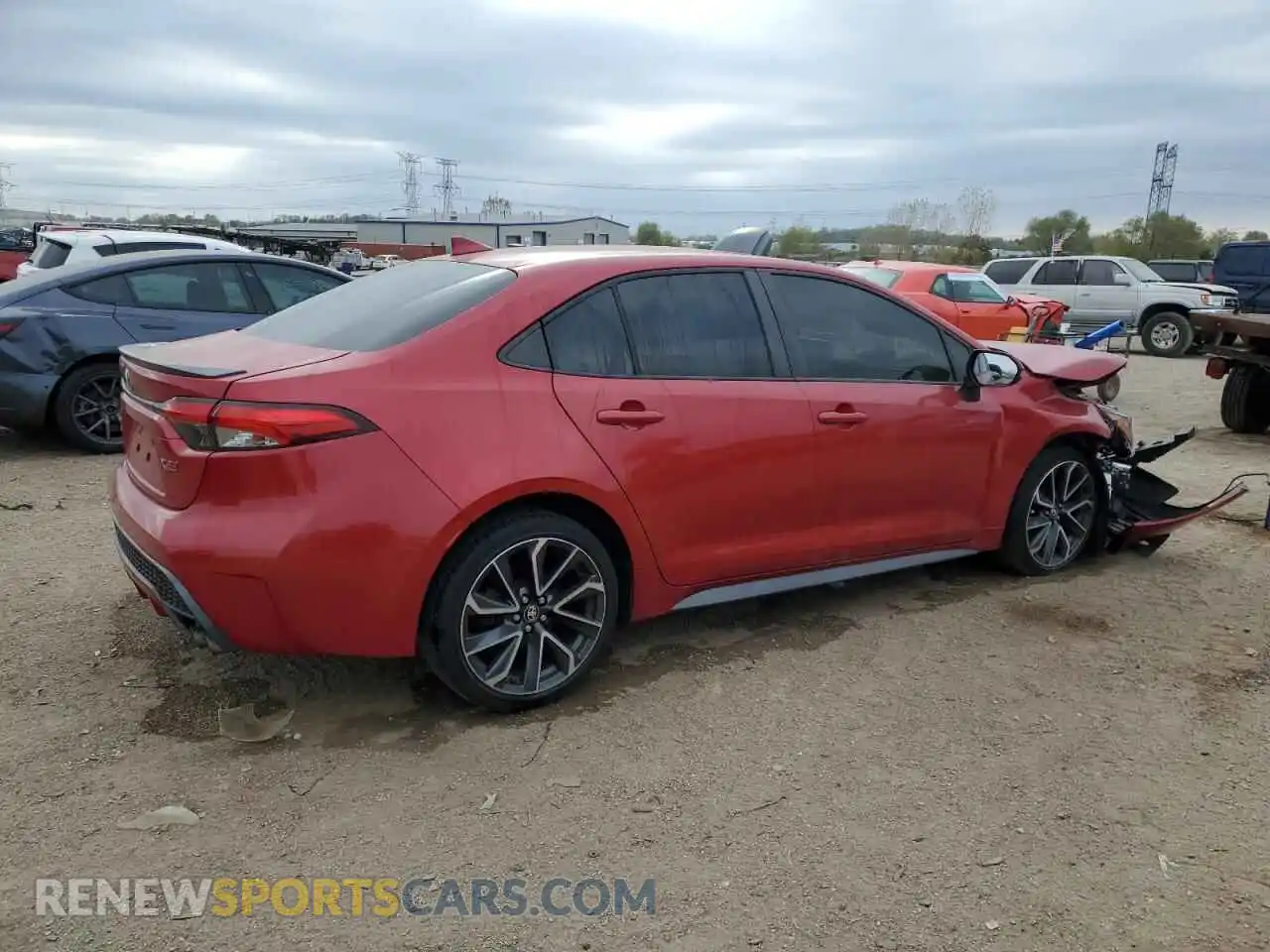 3 Photograph of a damaged car JTDT4MCE3MJ062704 TOYOTA COROLLA 2021