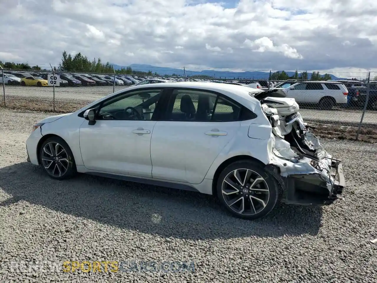 2 Photograph of a damaged car JTDT4MCE4MJ058791 TOYOTA COROLLA 2021