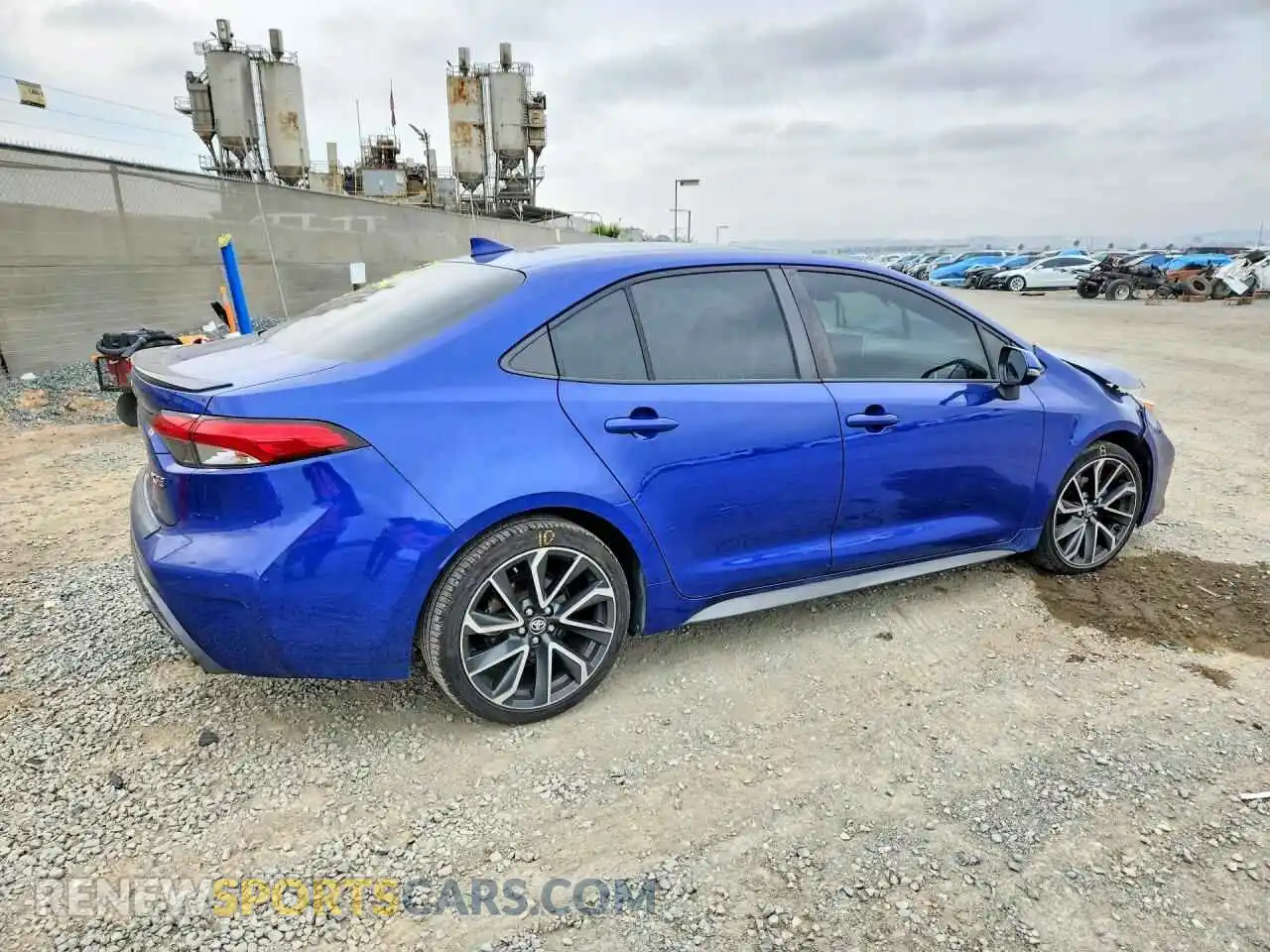 3 fotografías del automóvil dañado JTDT4MCE5MJ067791 TOYOTA COROLLA 2021