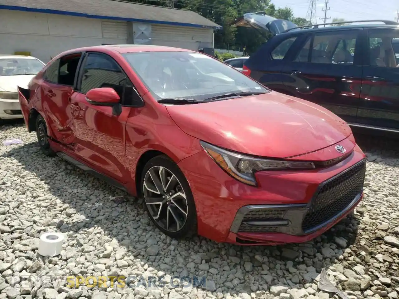 1 Photograph of a damaged car JTDT4MCE8MJ068899 TOYOTA COROLLA 2021
