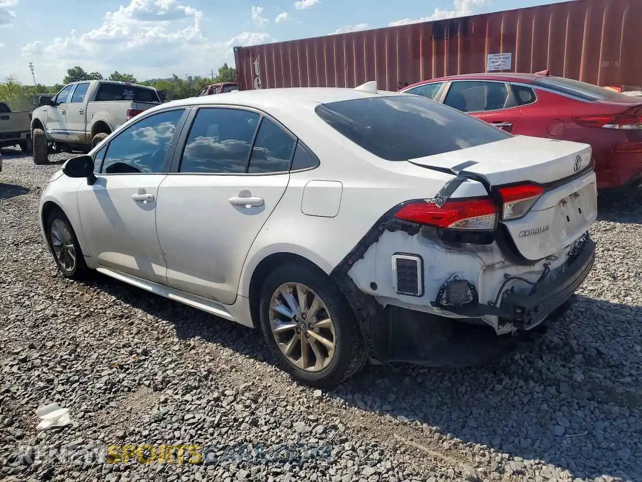 2 Photograph of a damaged car JTDVPMAE1MJ187414 TOYOTA COROLLA 2021