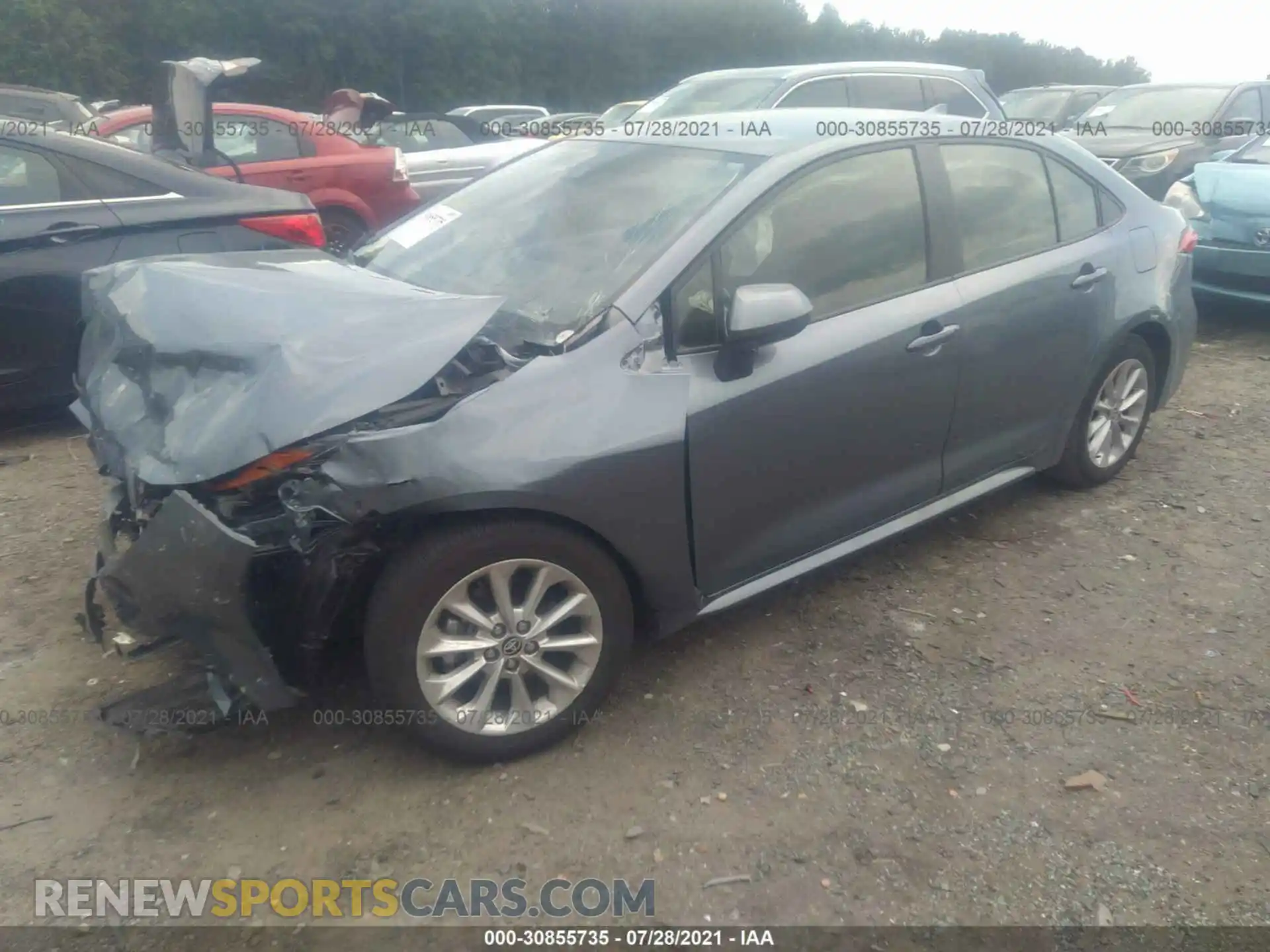 2 Photograph of a damaged car JTDVPMAE2MJ123446 TOYOTA COROLLA 2021