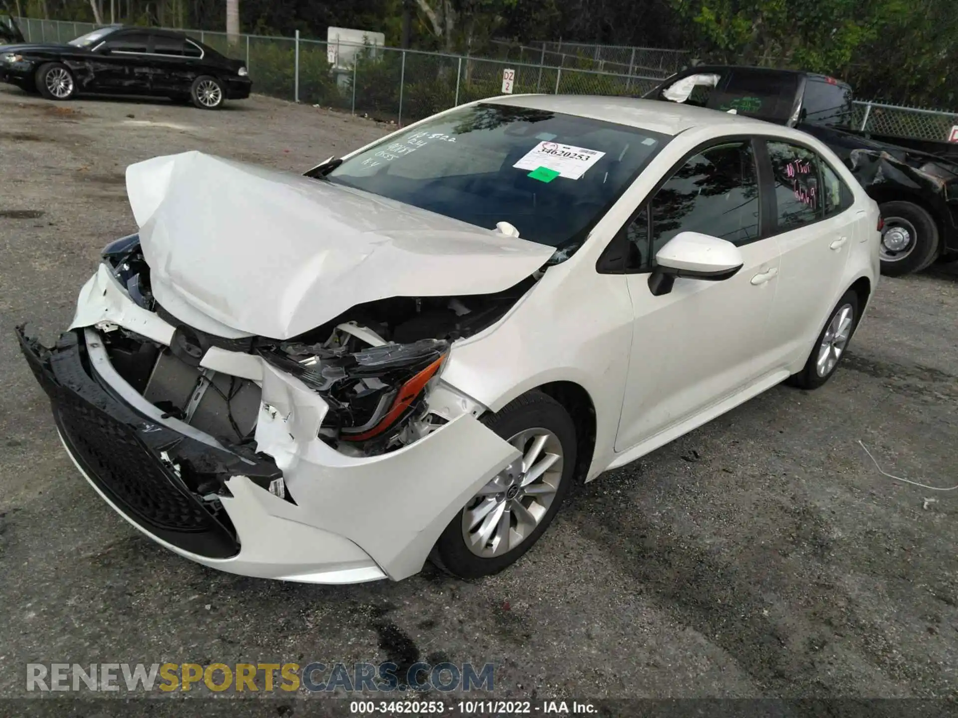 2 Photograph of a damaged car JTDVPMAE3MJ120555 TOYOTA COROLLA 2021