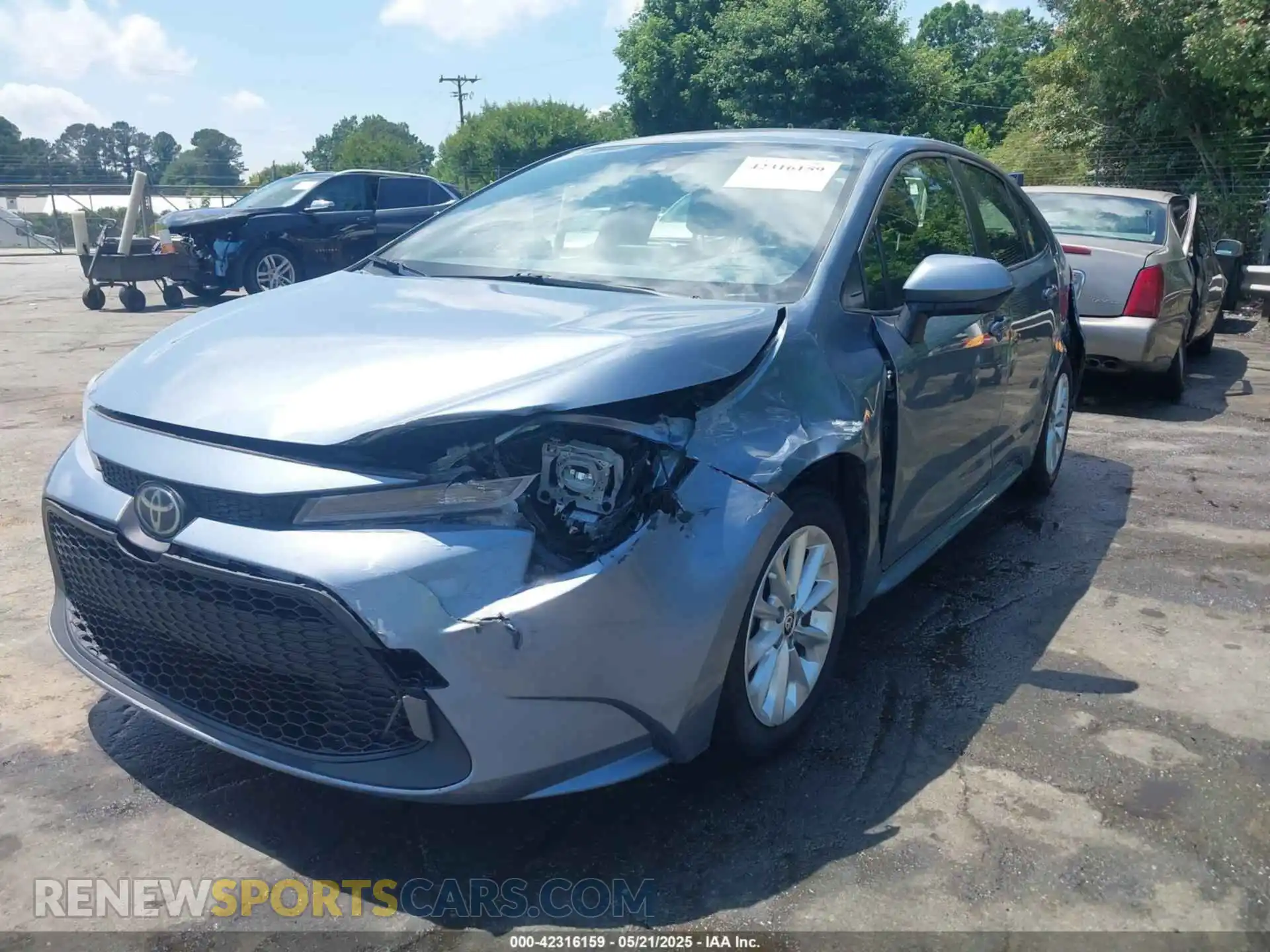 2 Photograph of a damaged car JTDVPMAE3MJ135931 TOYOTA COROLLA 2021