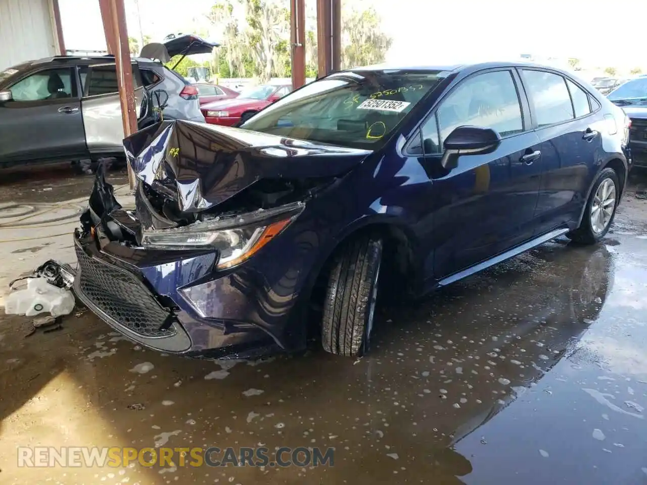 2 Photograph of a damaged car JTDVPMAE5MJ156165 TOYOTA COROLLA 2021