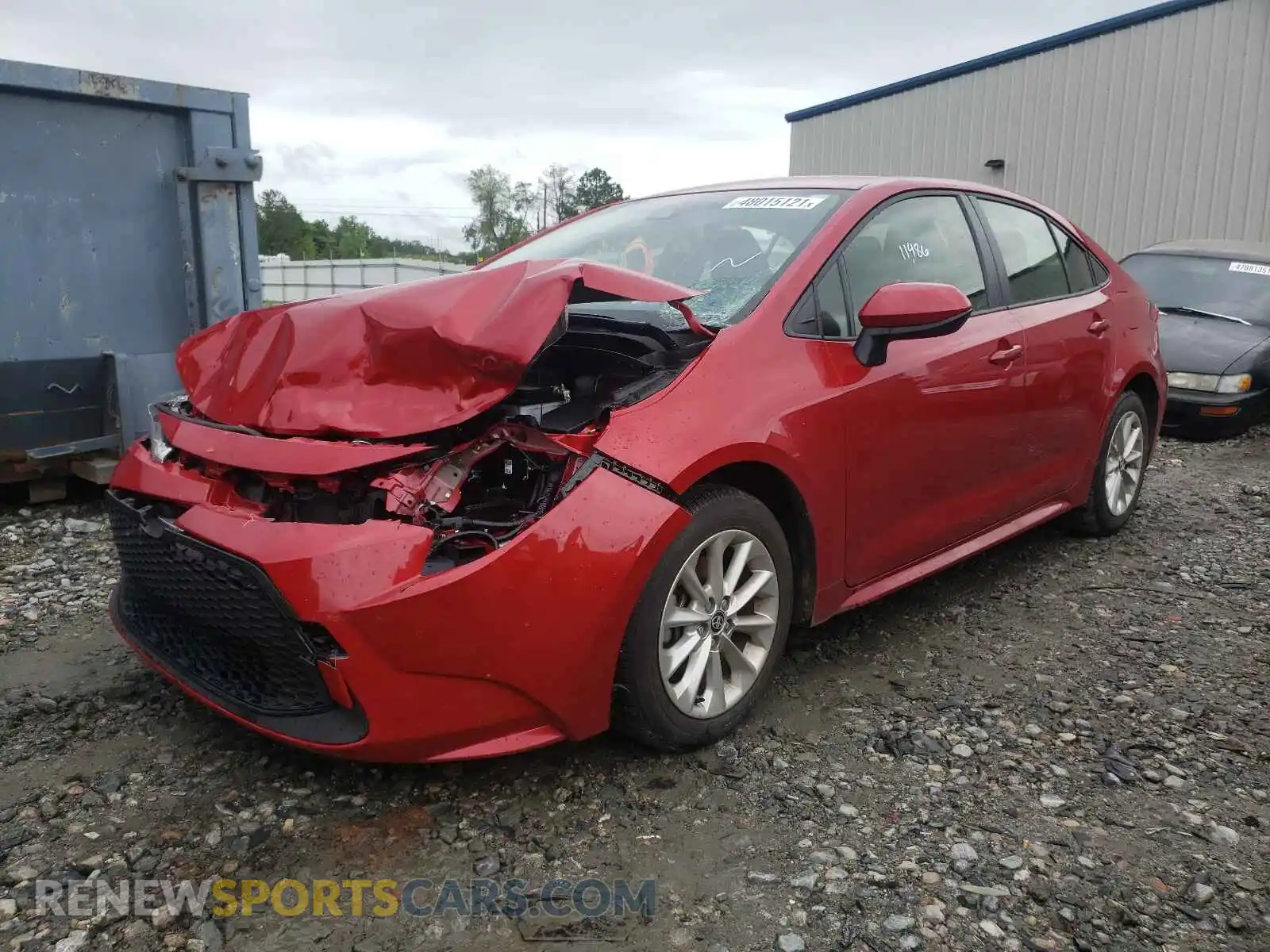 2 Photograph of a damaged car JTDVPMAE8MJ137609 TOYOTA COROLLA 2021