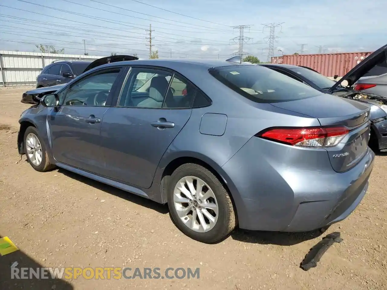 2 Photograph of a damaged car JTDVPMAE9MJ133617 TOYOTA COROLLA 2021
