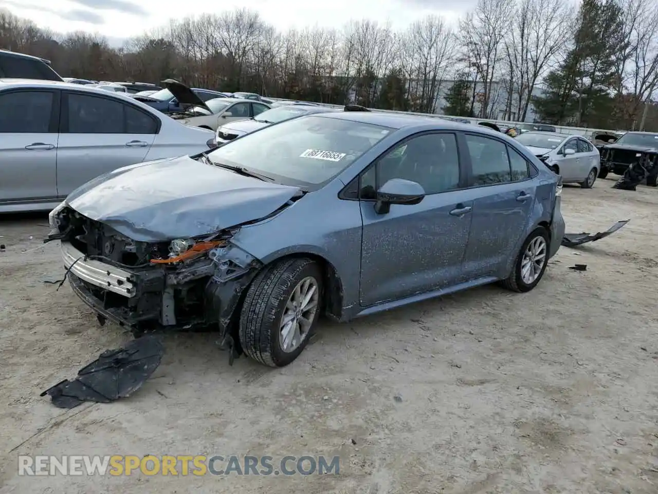 1 Photograph of a damaged car JTDVPMAEXMJ142424 TOYOTA COROLLA 2021