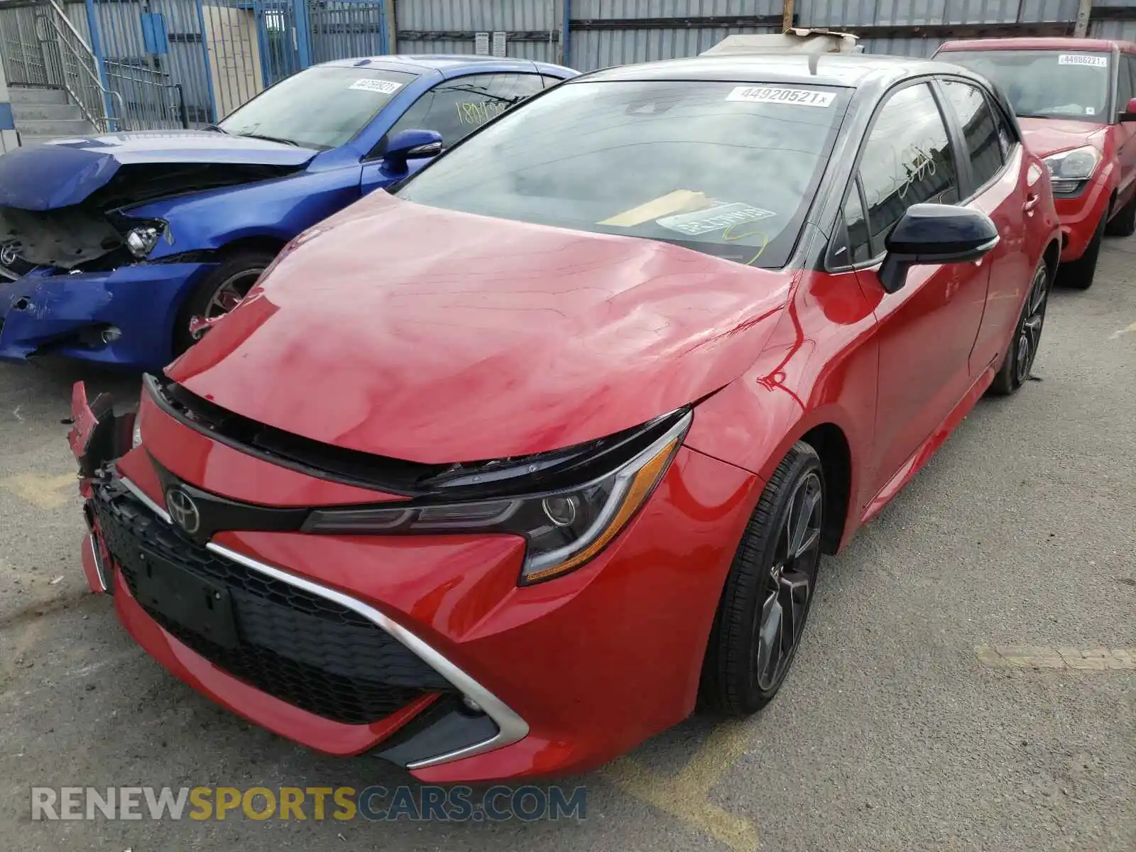2 Photograph of a damaged car JTNA4MBE2M3129737 TOYOTA COROLLA 2021