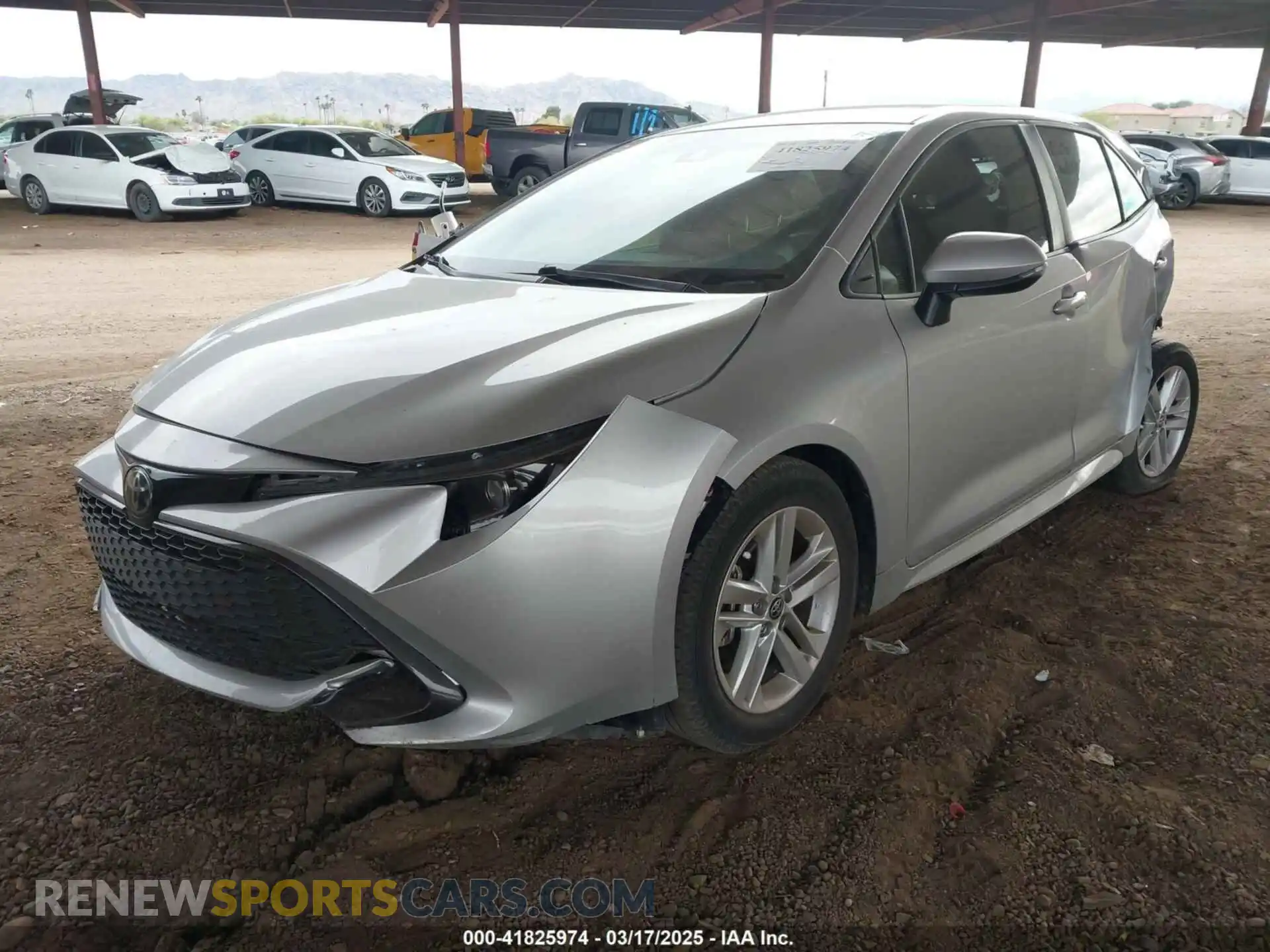2 Photograph of a damaged car JTNB4MBE6M3126568 TOYOTA COROLLA 2021