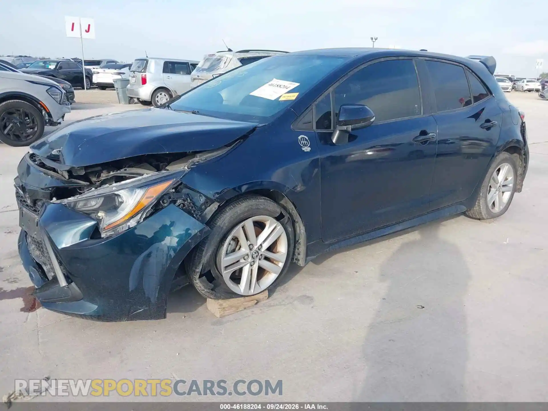 2 fotografías del automóvil dañado JTNB4MBE7M3118995 TOYOTA COROLLA 2021