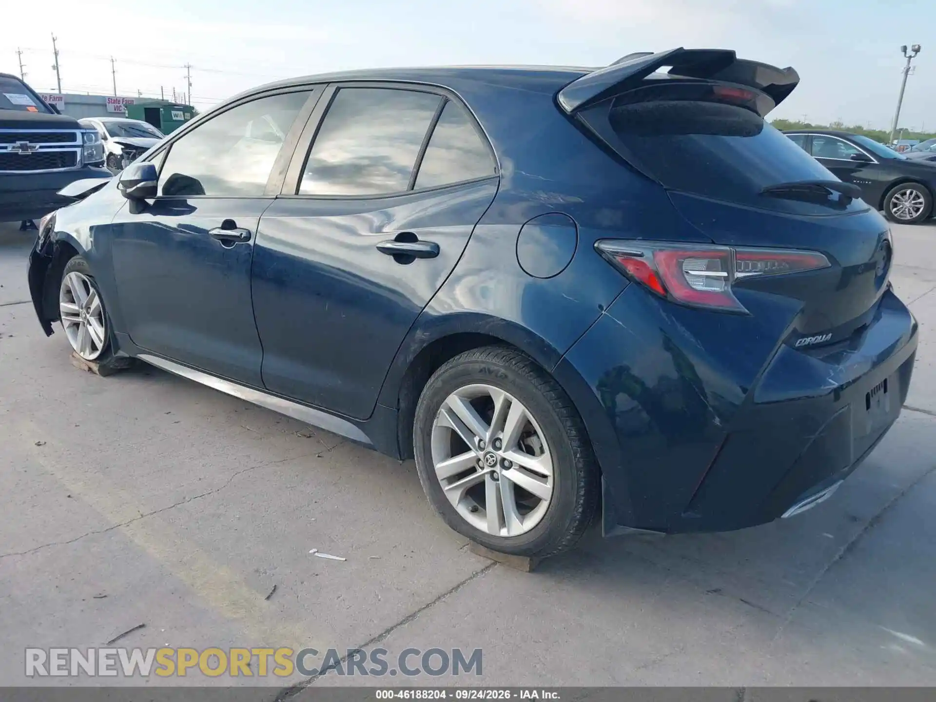 3 fotografías del automóvil dañado JTNB4MBE7M3118995 TOYOTA COROLLA 2021