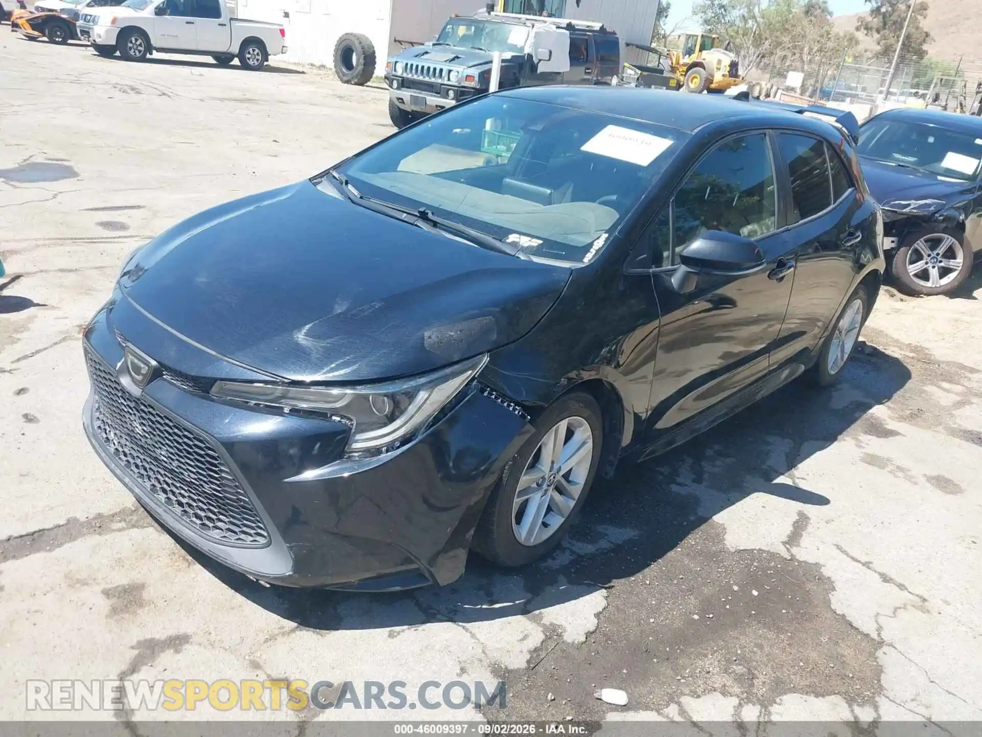2 Фотография поврежденного автомобиля JTNB4MBE9M3111725 TOYOTA COROLLA 2021