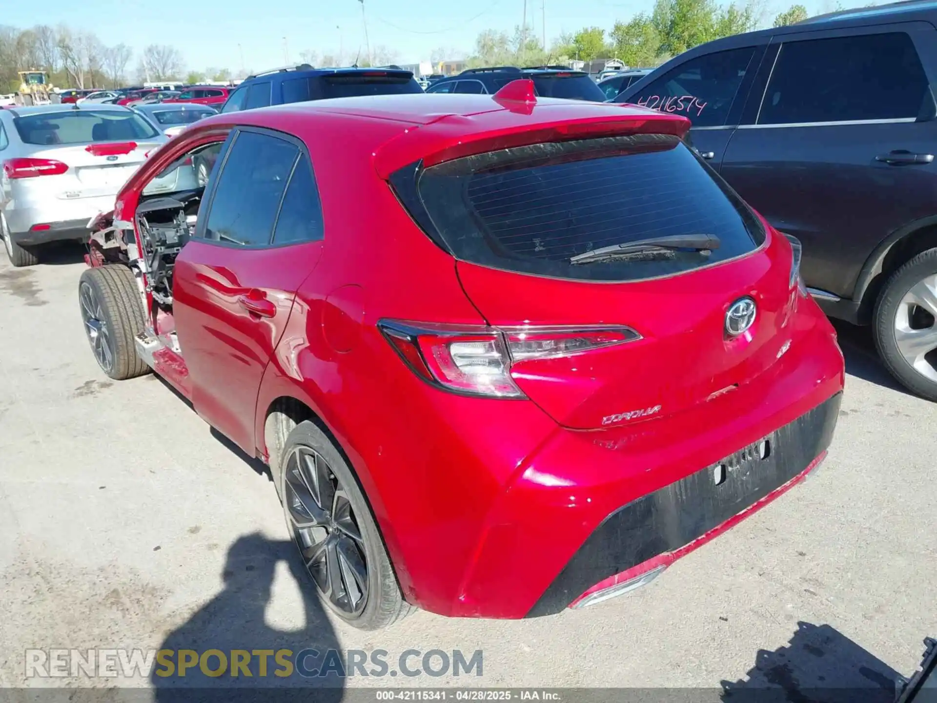 3 Photograph of a damaged car JTNC4MBE4M3138772 TOYOTA COROLLA 2021