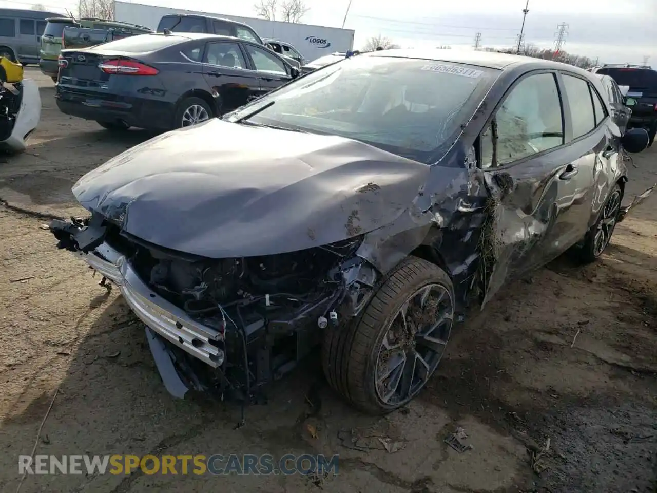 2 Photograph of a damaged car JTNC4MBE5M3110883 TOYOTA COROLLA 2021