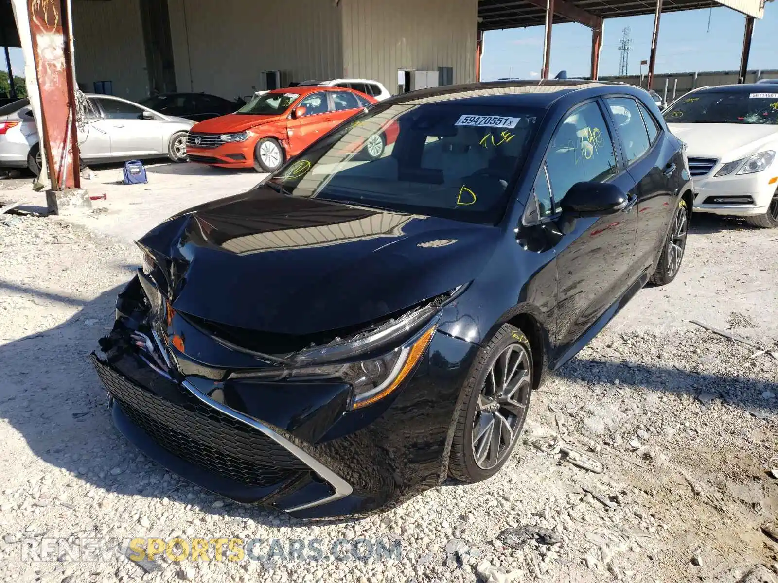 2 Photograph of a damaged car JTNC4MBE5M3137145 TOYOTA COROLLA 2021