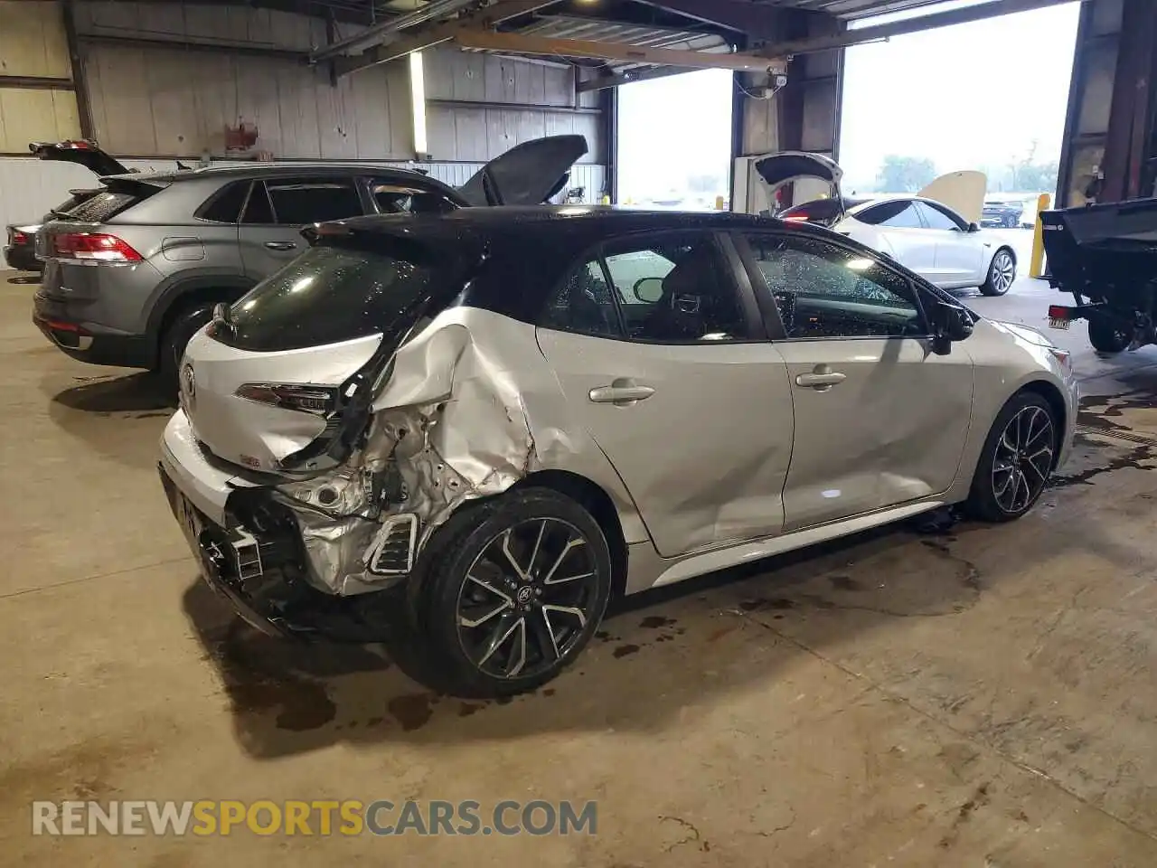 3 fotografías del automóvil dañado JTNC4MBE7M3131900 TOYOTA COROLLA 2021