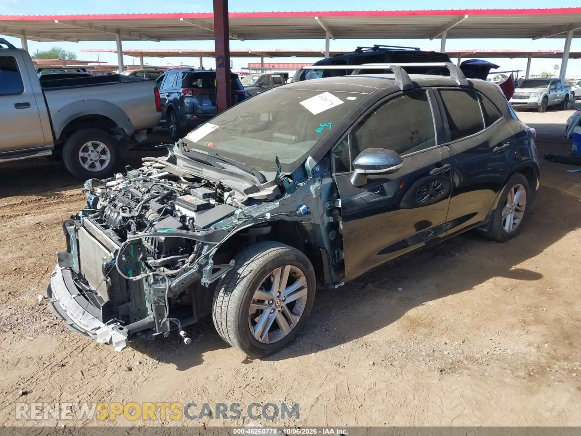 2 fotografías del automóvil dañado JTND4MBE0M3105398 TOYOTA COROLLA 2021