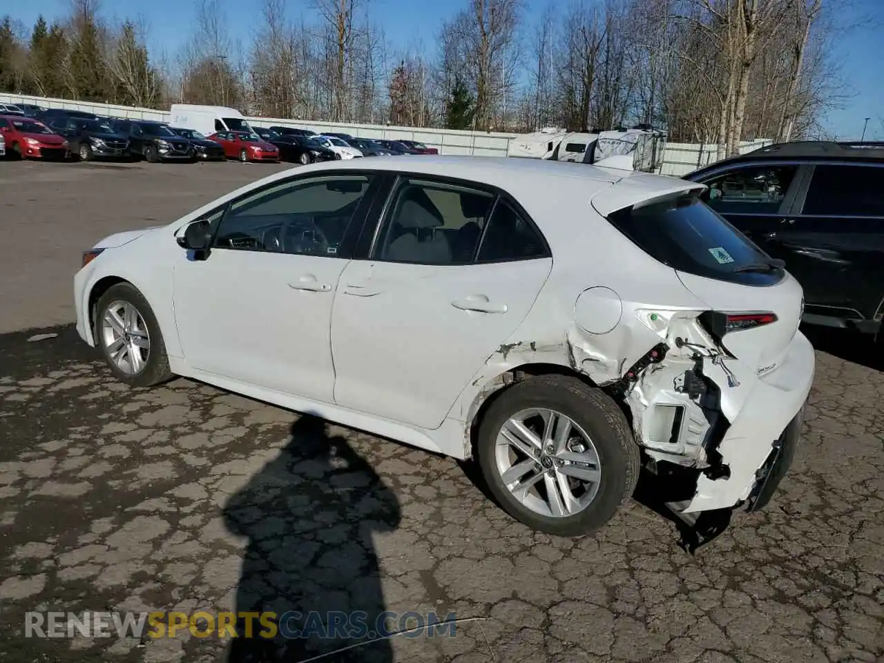 2 Photograph of a damaged car JTND4MBE0M3130690 TOYOTA COROLLA 2021