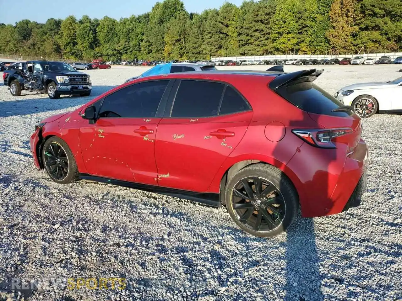 2 Фотография поврежденного автомобиля JTND4MBE1M3109041 TOYOTA COROLLA 2021