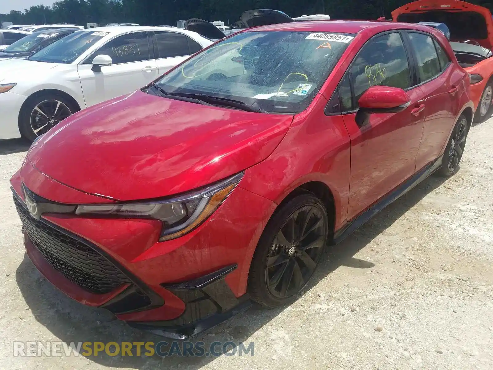 2 Photograph of a damaged car JTND4MBE3M3105377 TOYOTA COROLLA 2021