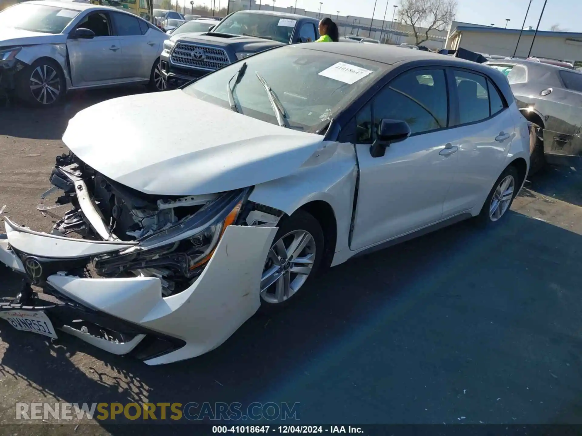 2 Photograph of a damaged car JTND4MBE3M3115827 TOYOTA COROLLA 2021