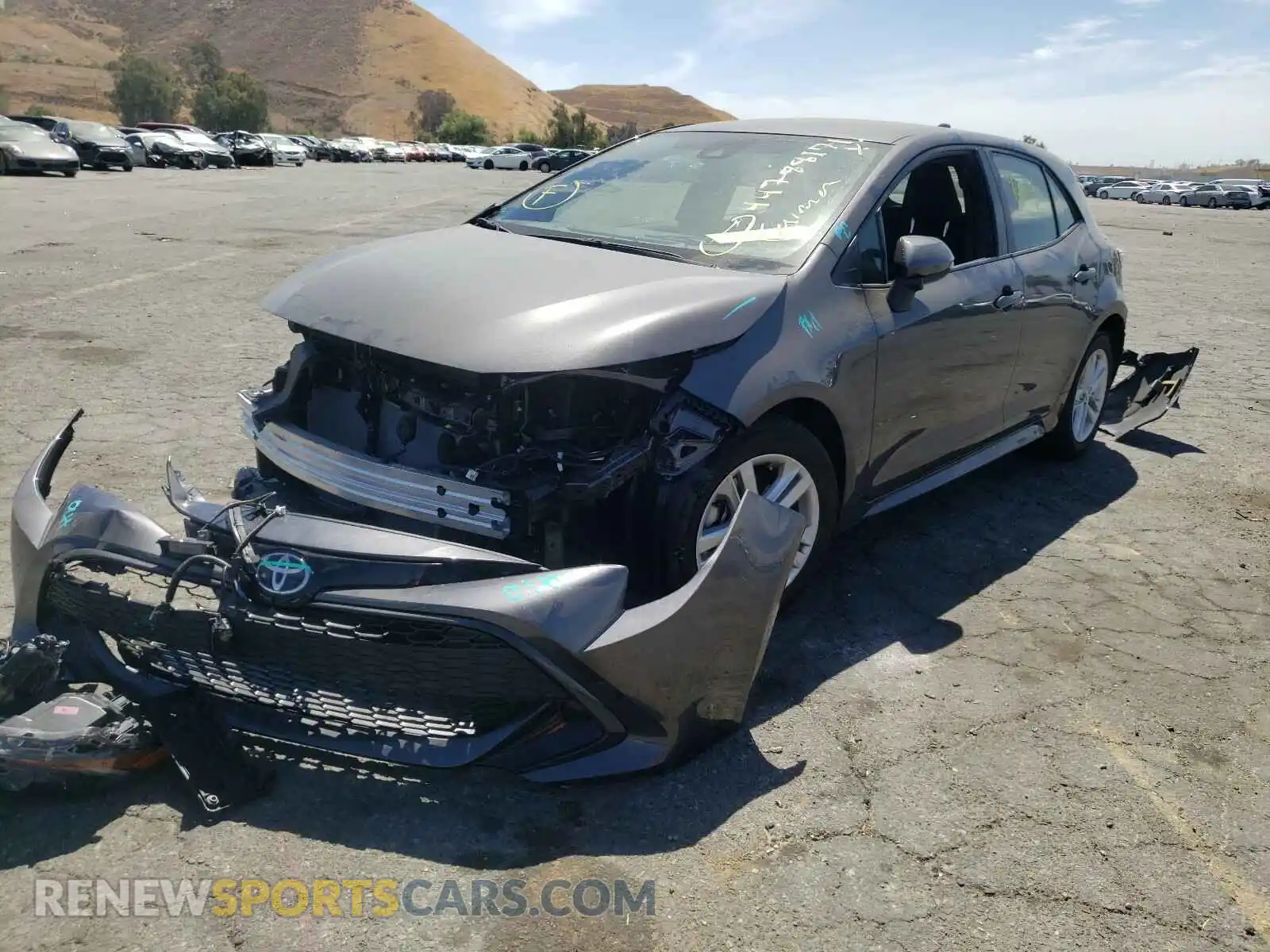 2 Photograph of a damaged car JTND4MBE4M3107090 TOYOTA COROLLA 2021