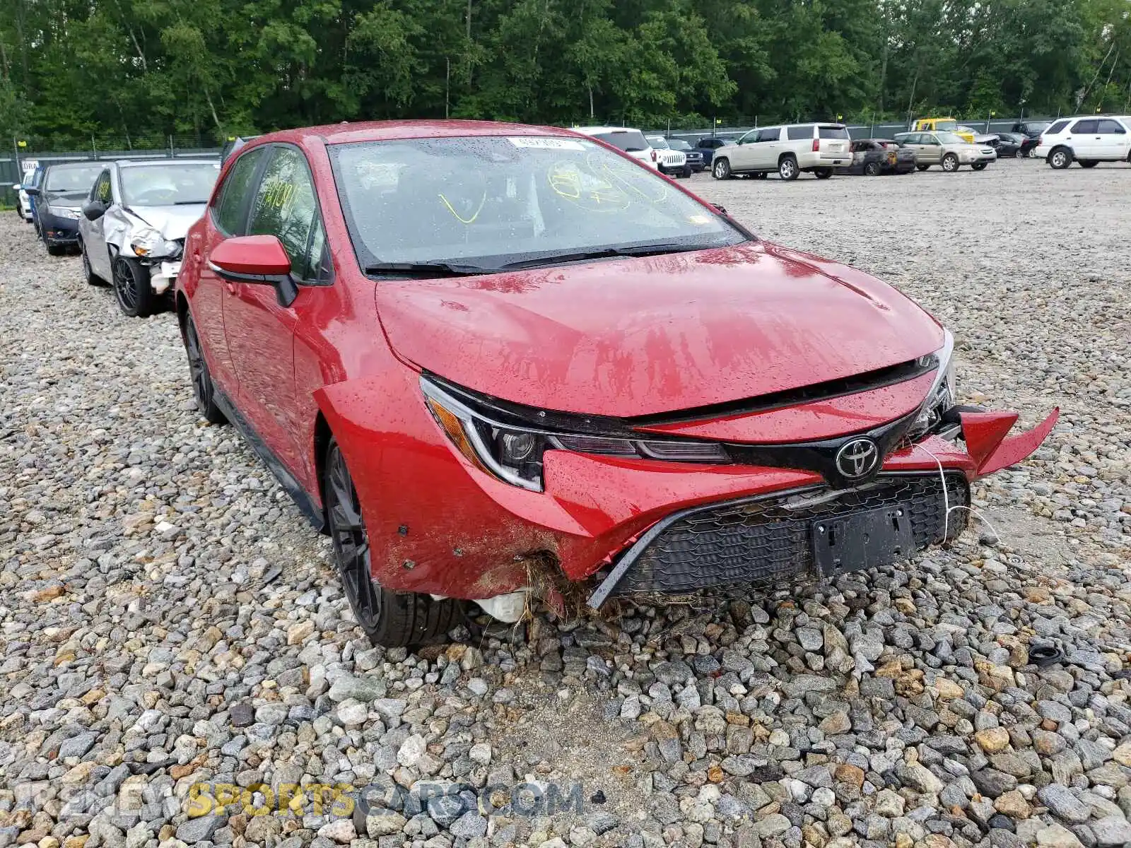 1 Photograph of a damaged car JTND4MBE4M3107607 TOYOTA COROLLA 2021