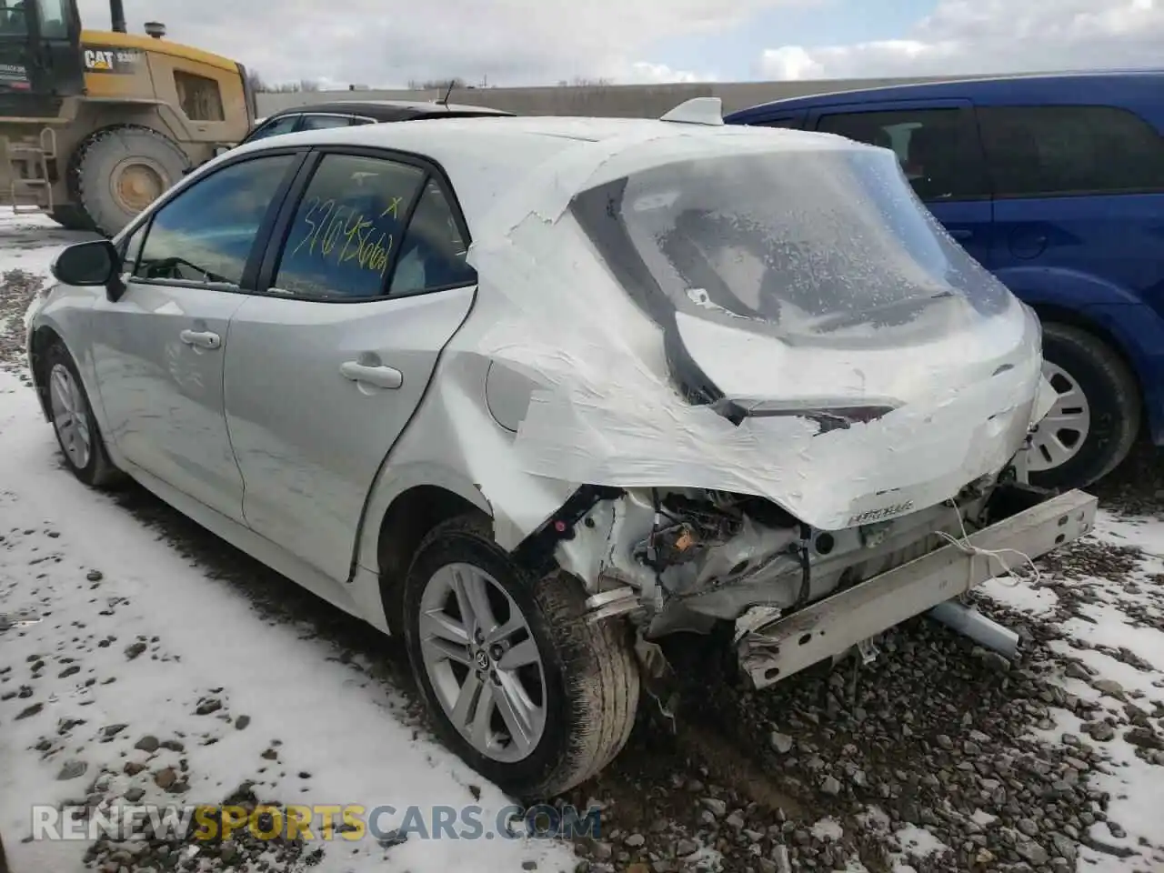 3 Photograph of a damaged car JTND4MBE4M3113519 TOYOTA COROLLA 2021