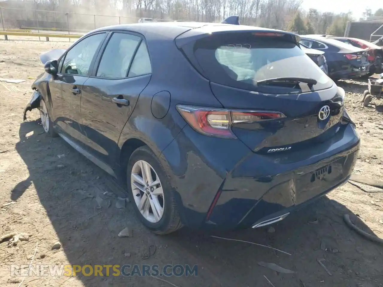 3 fotografías del automóvil dañado JTND4MBE5M3119510 TOYOTA COROLLA 2021