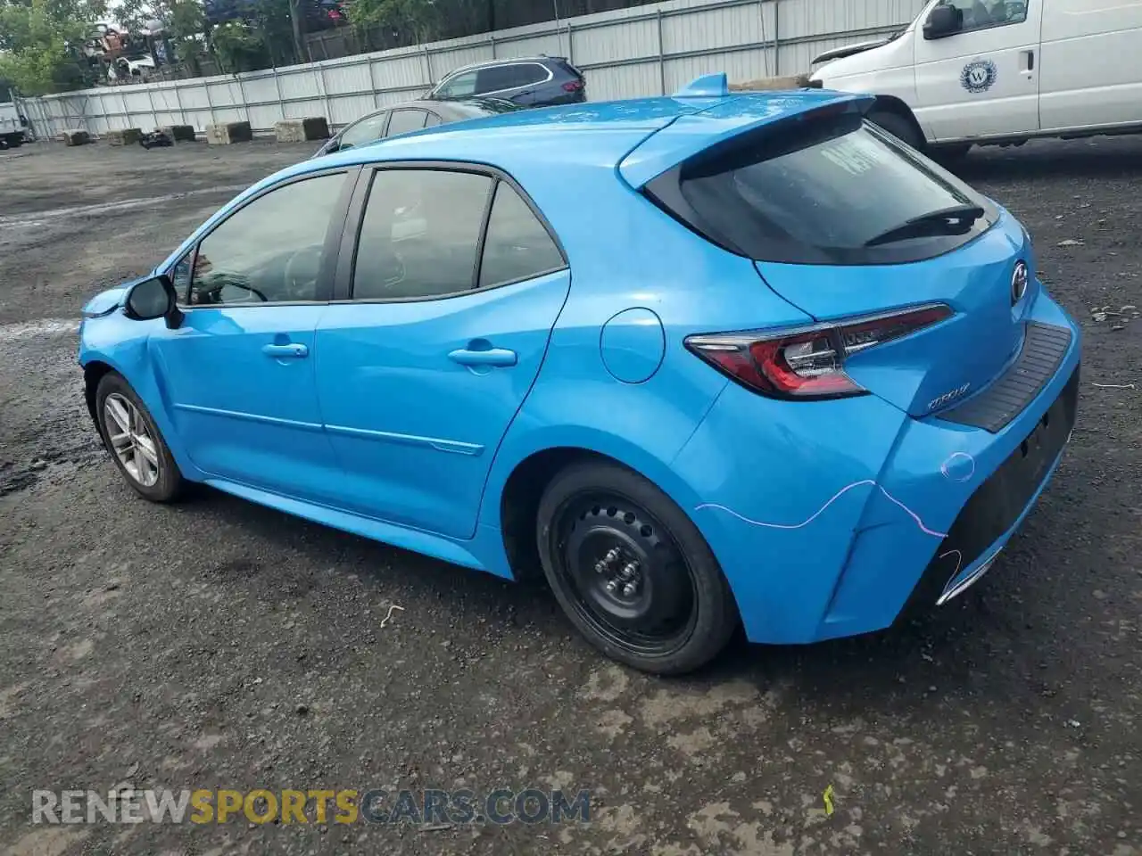 2 fotografías del automóvil dañado JTND4MBE5M3121905 TOYOTA COROLLA 2021
