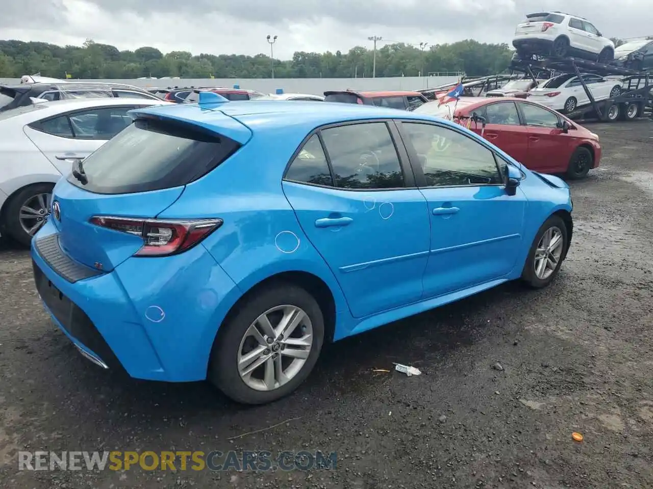 3 fotografías del automóvil dañado JTND4MBE5M3121905 TOYOTA COROLLA 2021