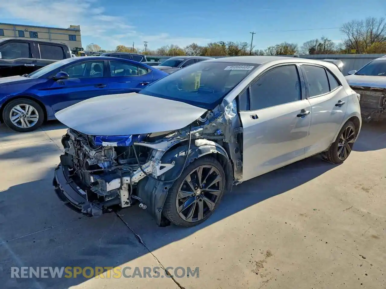 1 Photograph of a damaged car JTND4MBE5M3123959 TOYOTA COROLLA 2021